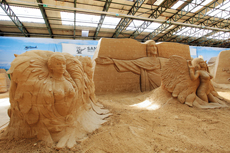 Sandskulpturen Travemünde 2022<br />Reise um die Welt<br />Brasilien - © Iryna Kalyuzhna (Südamerika)